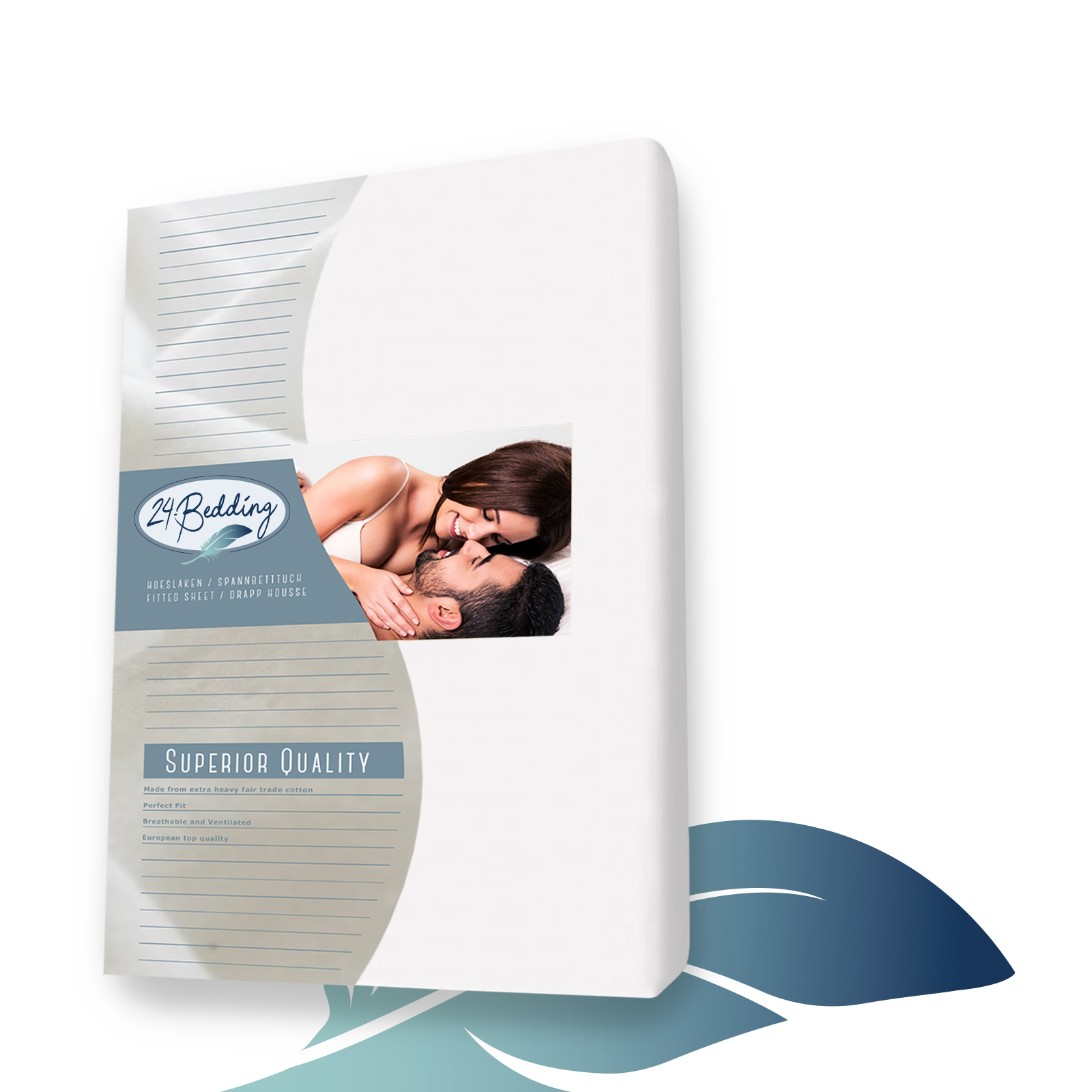 Duopak - 2 stuks!! - Dubbel Jersey hoeslaken 100 x 200 cm