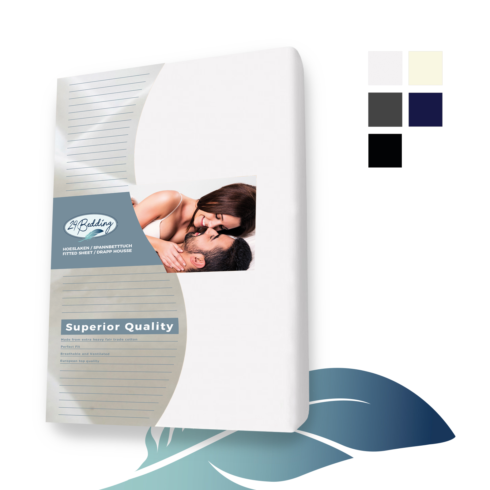 Jersey splittopper Wit voorzijde