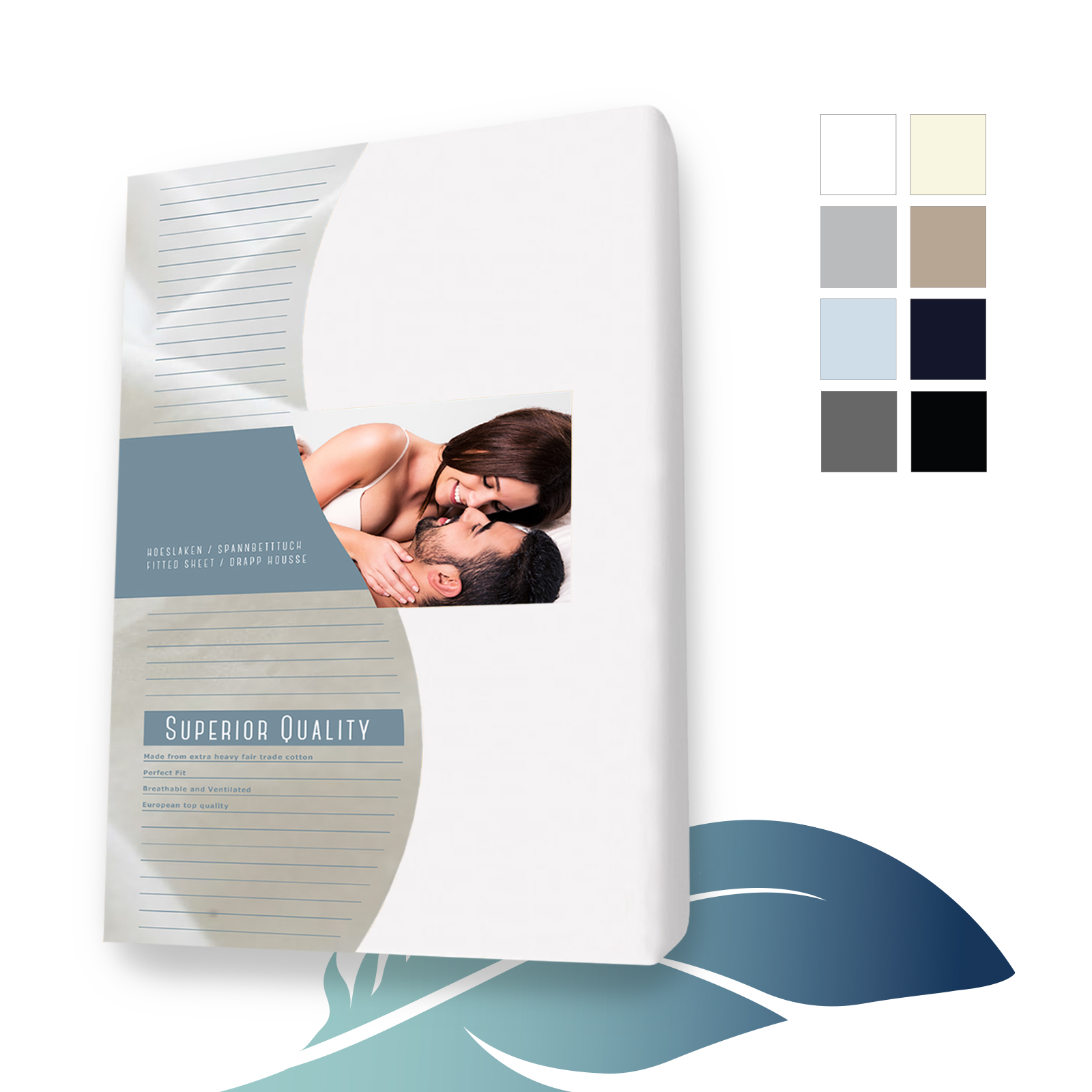 Jersey splittopper Wit voorzijde