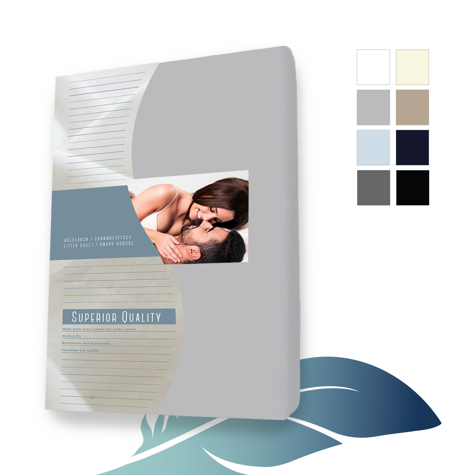 jersey splittopper zilver Grijs voorzijde