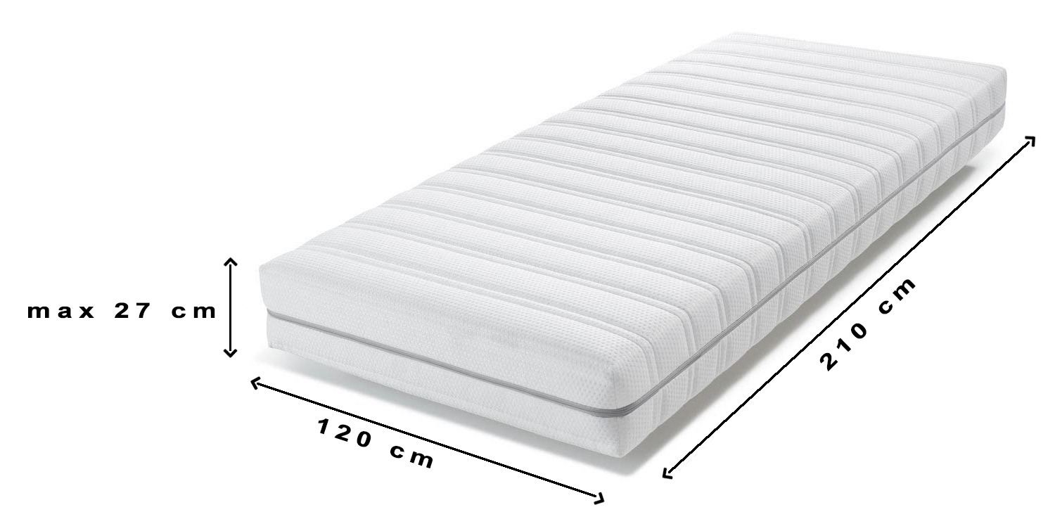 Jersey hoeslaken Elastaan passend voor standaard matrassen van 120 x 210 cm