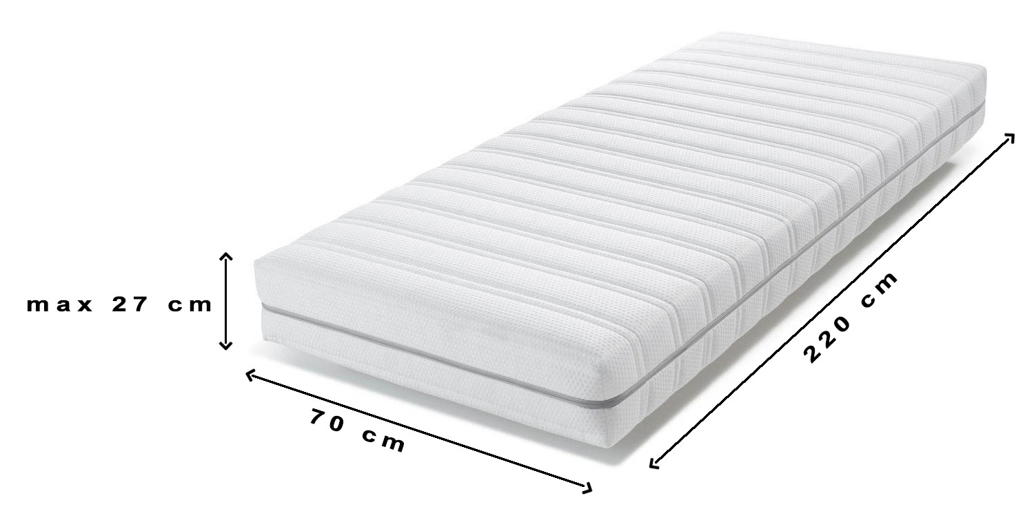 Jersey hoeslaken Elastaan passend voor standaard matrassen van 70 x 220 cm